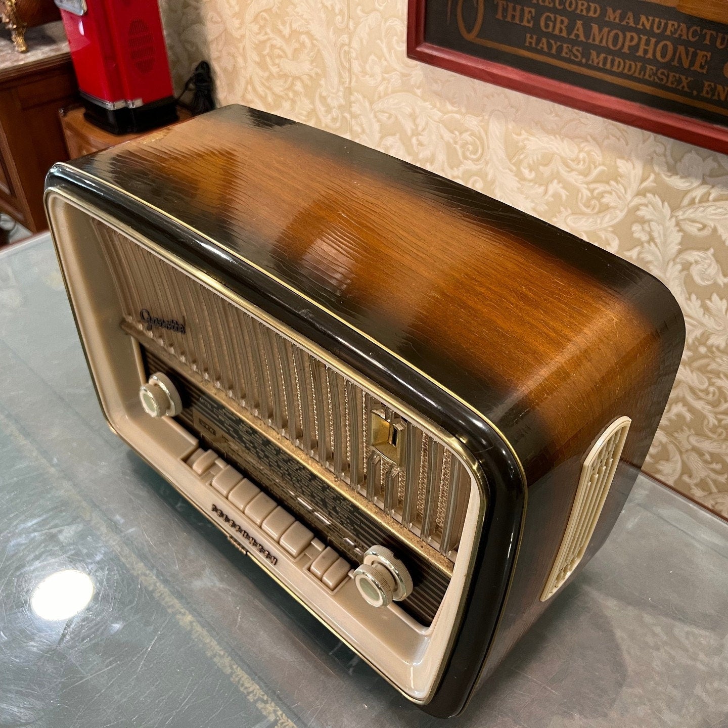 Telefunken Gavotte Tube Radio | Original FM | Factory Finish | High Condition | Fully Functional- Turntable