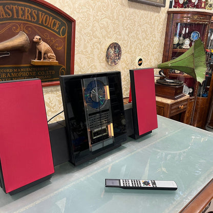 Bang & Olufsen System | Radio, Cassette, and CD Player | Sensor Glass Sliding Door | Remote Included | High Condition- Turntable