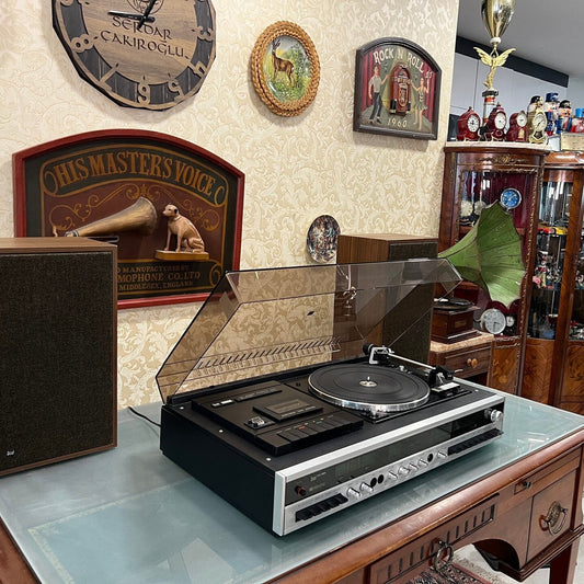 Flawless Dual KA 360 Combo Turntable | Dual 1239 Fully Automatic | Cassette Player & FM Radio | Includes Dual CL 240 Speaker Set |