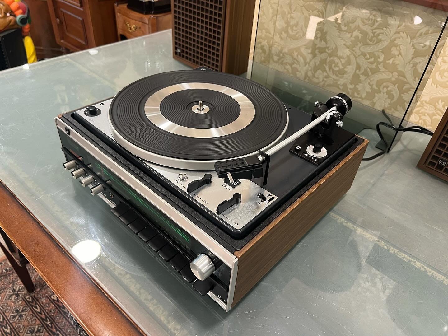 Flawless Dual KA 12 FM Radio Turntable | Includes Dual CL 114 Speaker Set | Excellent Condition- Turntable