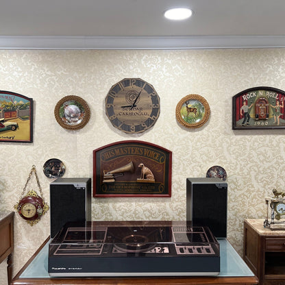Antique Rosita Stereo Combo Turntable | Dual 1222 Auto | 7-Channel FM Radio & Cassette | Philips Speakers- Turntable