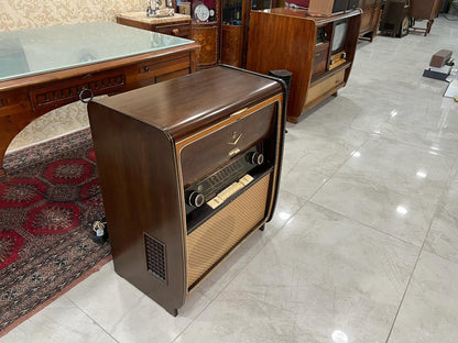 Antique Grundig Tube Music Cabinet | Original FM | Excellent Condition- Turntable