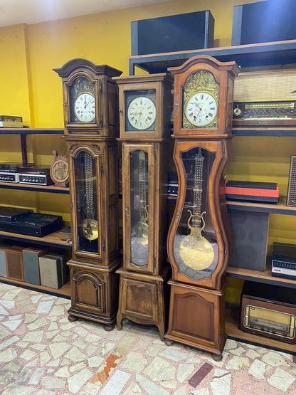 Antique French and English Grandfather Clocks | Key Wind and Weight-Driven Models | 220 cm Tall | Custom Orders Available