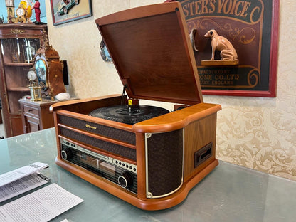 Antique European Horn Gramophone | Columbia Head | Excellent Condition | Fully Functional