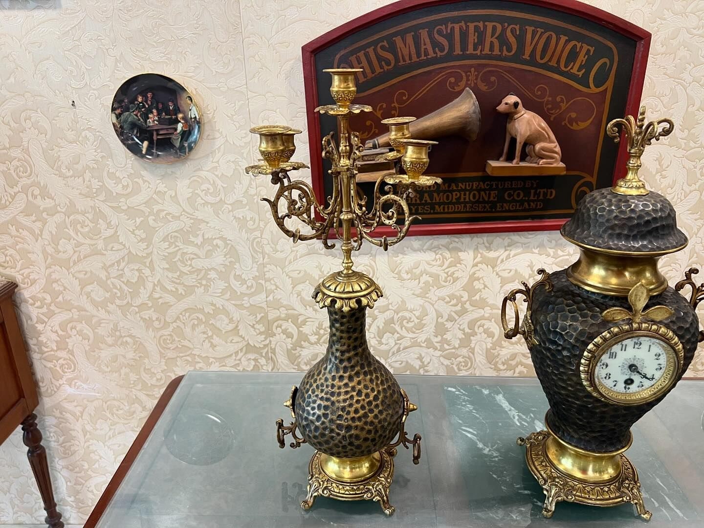 French Set Mantel Clock | Excellent Condition | Fully Functional | Vintage Home Decor