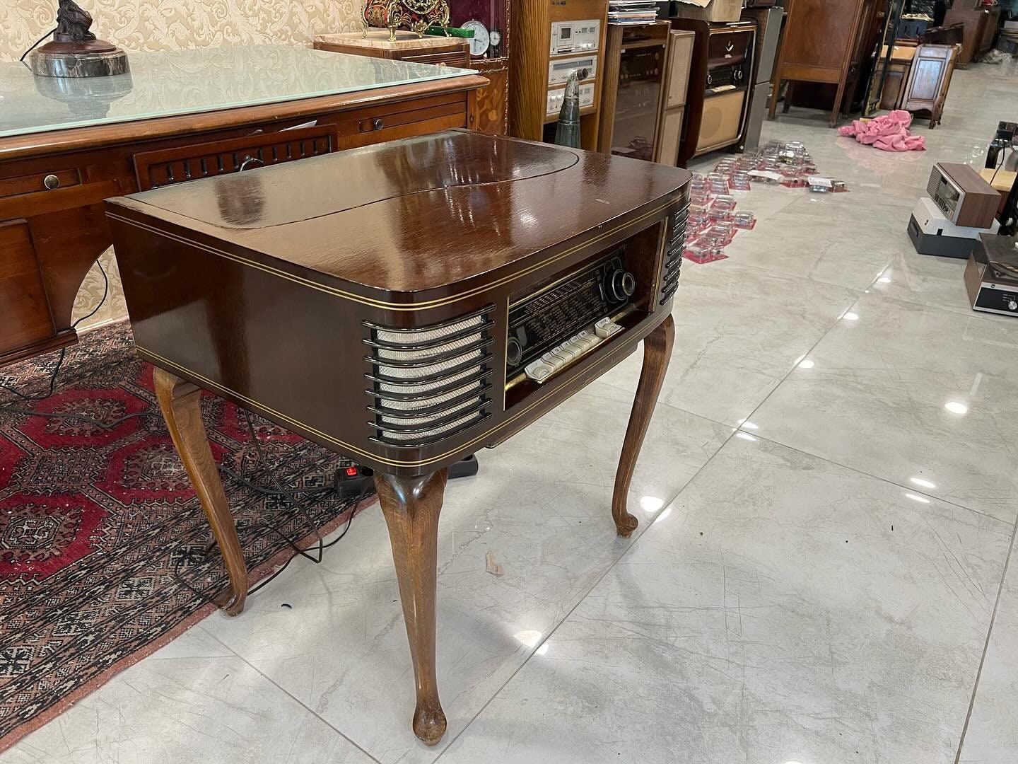 Loewe Opta Spinett Piano-Form Tube Music Cabinet | Original FM | High Condition | Fully Functiona