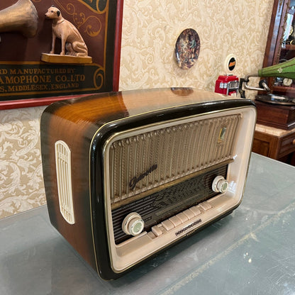 Telefunken Gavotte Tube Radio | Original FM | Factory Finish | High Condition | Fully Functional- Turntable