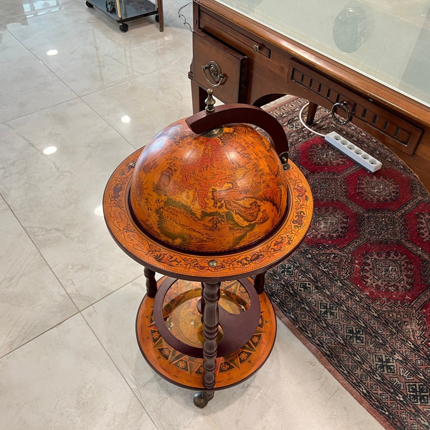 Collectible German Globus Bar | Excellent Condition | Fully Functional | Vintage  Antique Globe Bar