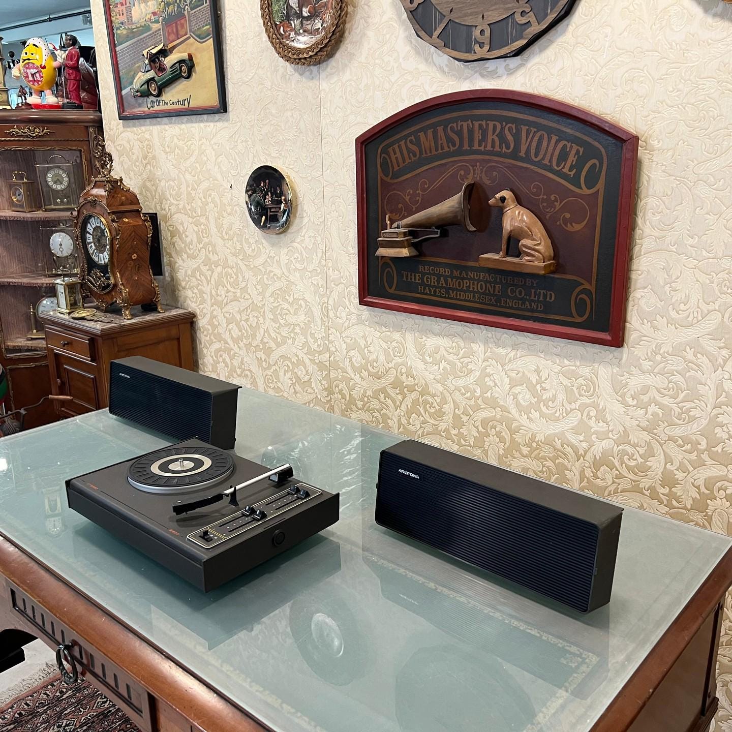 Aristone Stereo Portable Turntable | Plays All Speeds | Fully Functional