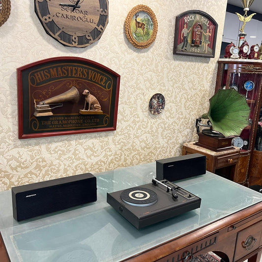Aristone Stereo Portable Turntable | Plays All Speeds | Fully Functional