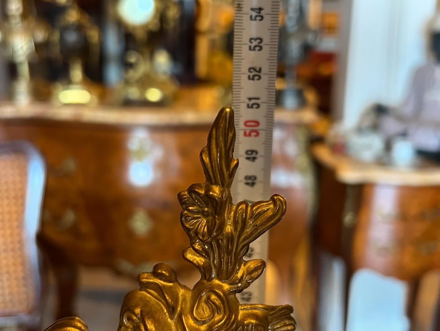 French Bronze Mantel Clock | 50 cm Height | Exquisite Details | Fully Functional | Excellent Condition