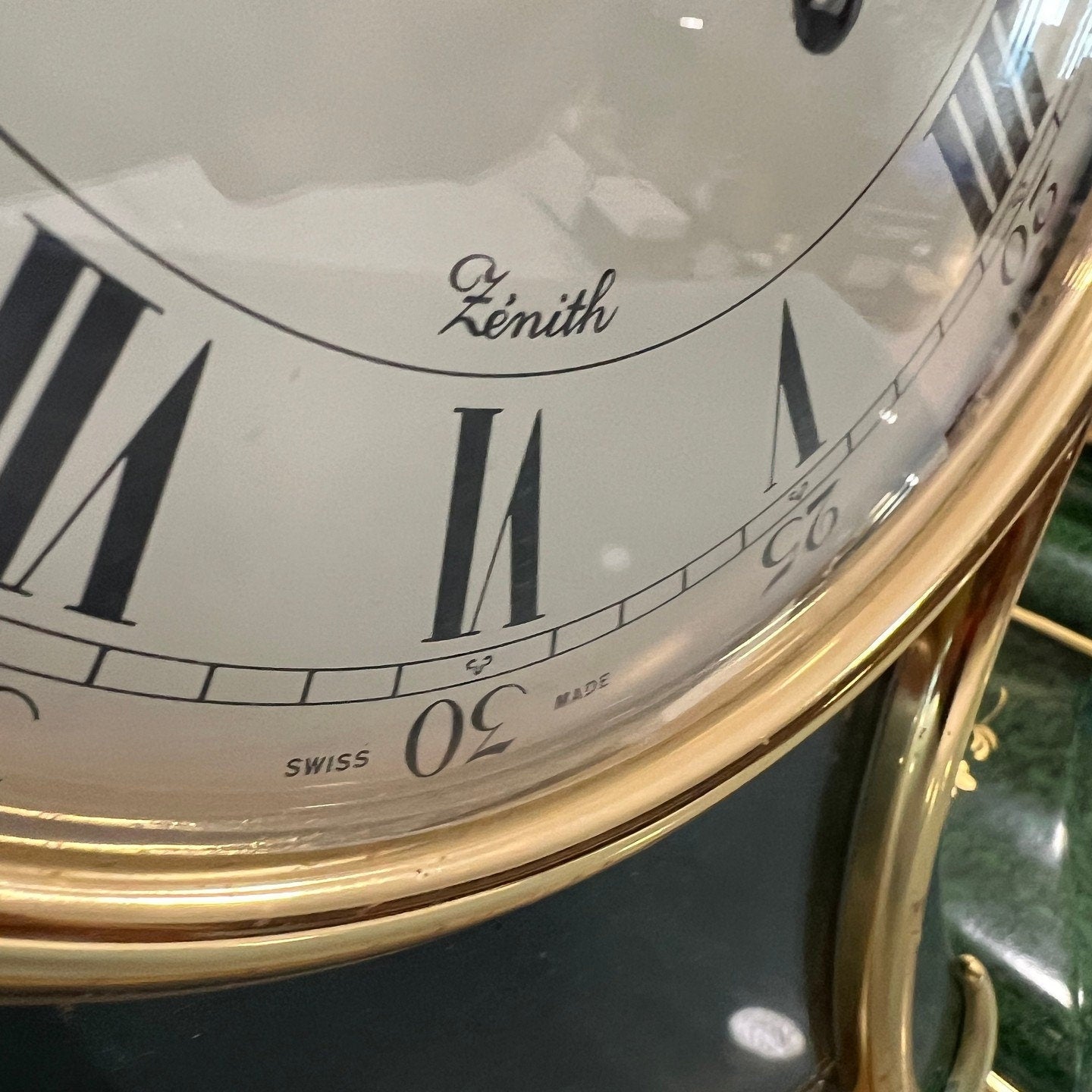 Collectible Zenith Large Mantel Clock | Wall-Mountable | Excellent Condition | Fully Functional | Stylish Decor