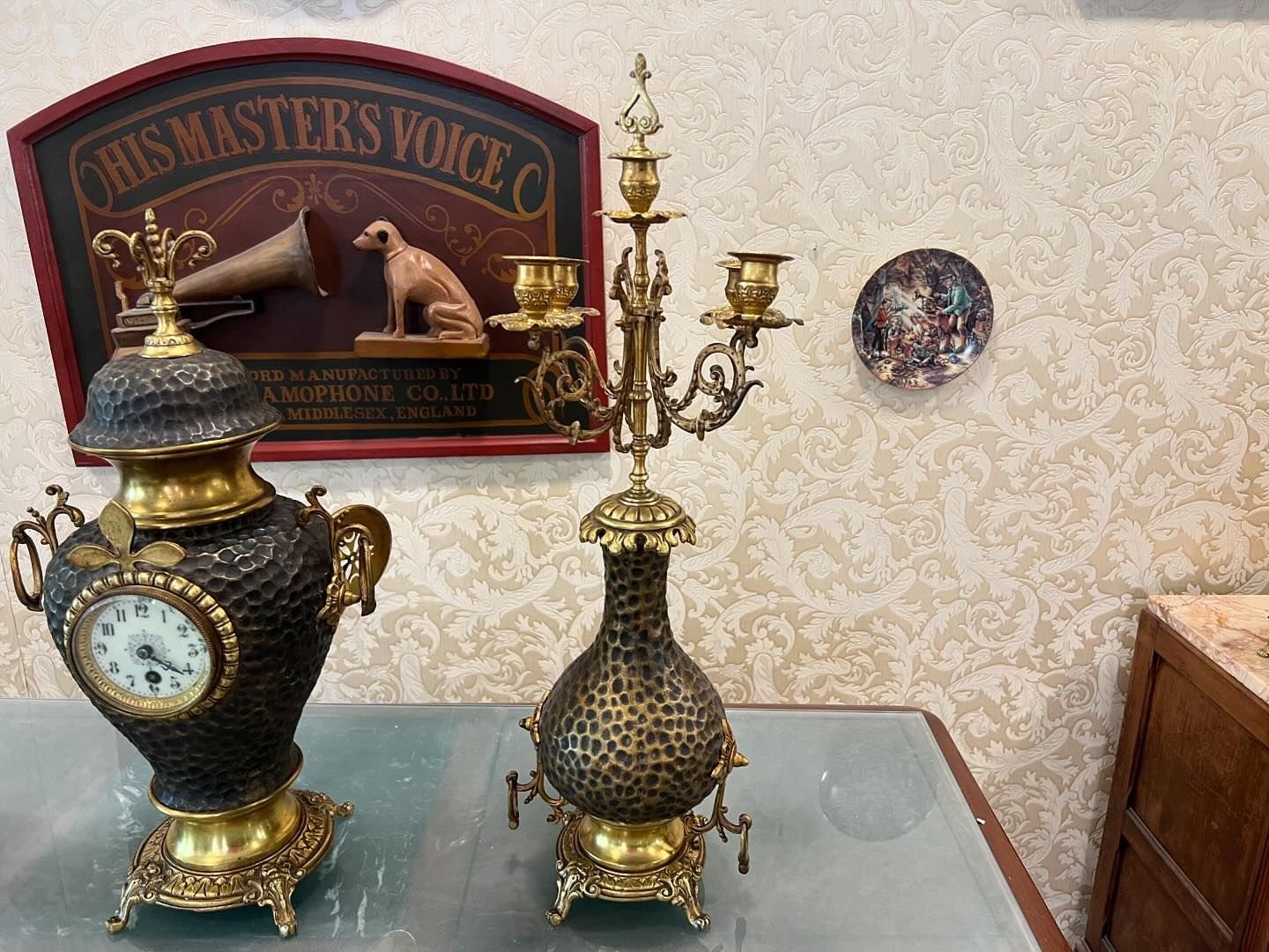 French Set Mantel Clock | Excellent Condition | Fully Functional | Vintage Home Decor