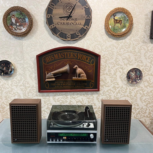 Vintage Dual KA 12 FM Radio Record Player with Original Speakers, Fully Functional, Excellent Condition - Turntable