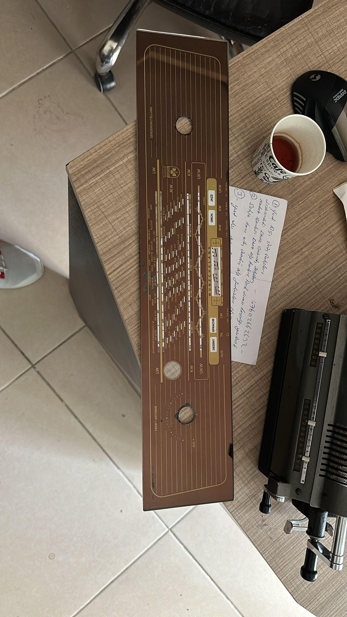 Custom Glass Panel for Grundig 4088 Model, Unique Design, Ready for Installation