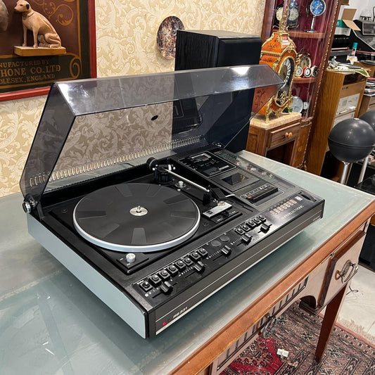 Vintage Siemens RS 331 Record Player with Dual 1236, FM Radio, Cassette Player, 3-Way Speakers, High Quality Sound - Turntable