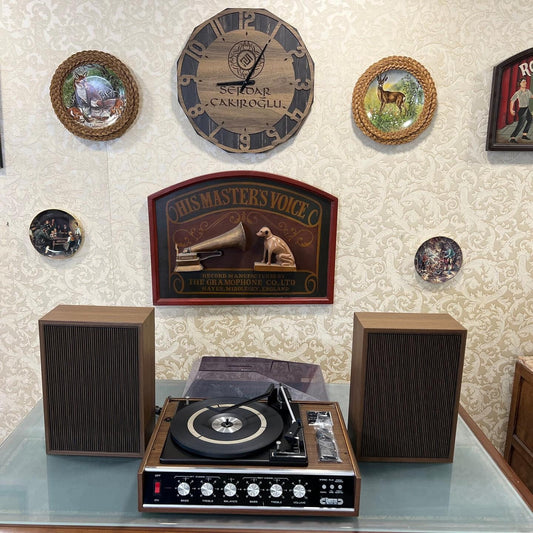 Vintage French Stereorama Record Player, Plays All Speeds, Excellent Condition, Fully Functional - Turntable