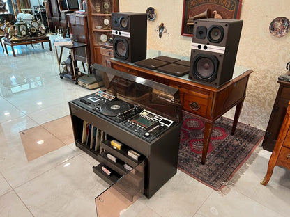 Antique Rosita Stereo Music Cabinet, Dual 496 Fully Automatic, 7-Channel FM & Cassette Player, Excellent Condition