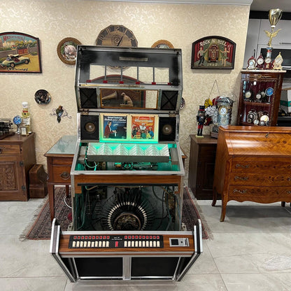 Antique Harting M100K Jukebox, 50 Record Capacity, Fully Functional, Excellent Condition, Rare Collectible