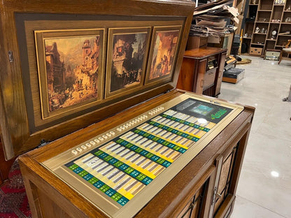 Collectible Antique German NSM Jukebox, 60-Record Capacity, Original Solid Wood Cabinet, Excellent Condition, Fully Functional