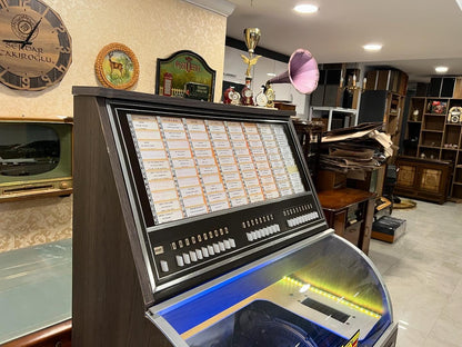 Collectible Antique American Rock-Ola Jukebox, 60 Record Capacity, Visible Mechanism, Fully Functional, Excellent Condition