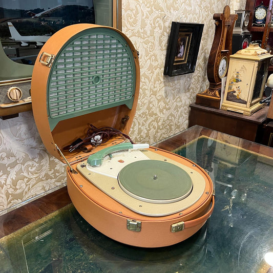 Vintage Philips Portable Record Player – Antique Suitcase Turntable, All Speeds Functional, Mint Condition, Collectible Audio Equipment