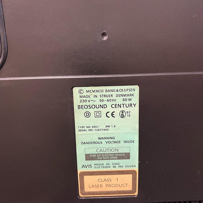 Bang & Olufsen BeoSound Century – Vintage CD Cassette FM Stereo System, Iconic Design, Fully Functional, High-End Audio Collector’s Piece