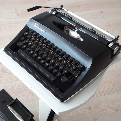 Adler Contessa Deluxe Typewriter | Dark Typewriter | Vintage Gift