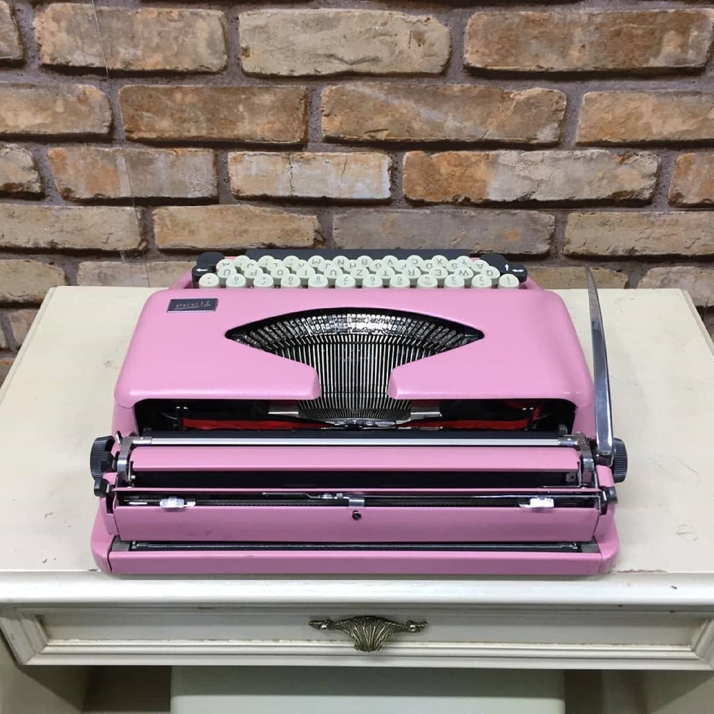 Pink Adler Tippa Typewriter - Vintage Barbie Pink Color, 1960 Model in Pristine Working Condition