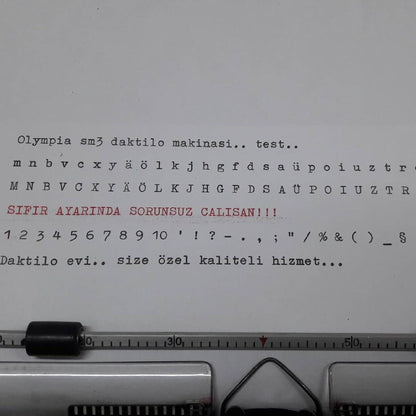 Vintage Olympia SM5 Black/White Typewriter - Working and Fully Restored - Ideal for Writers and Collectors,typewriter working