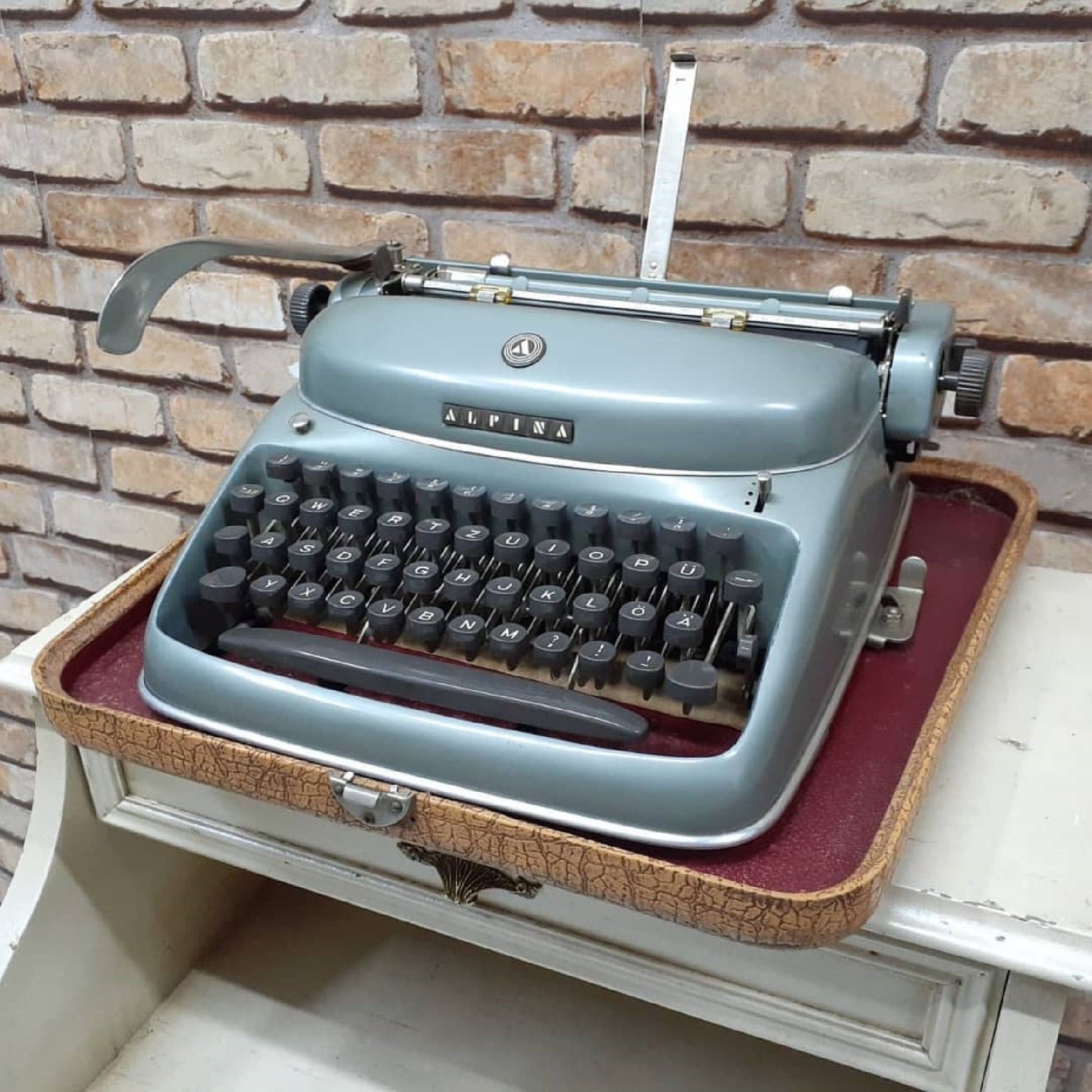Alpina Typewriter - Antique Elegance, Fully Operational, Perfect Gift, Working Typewriter