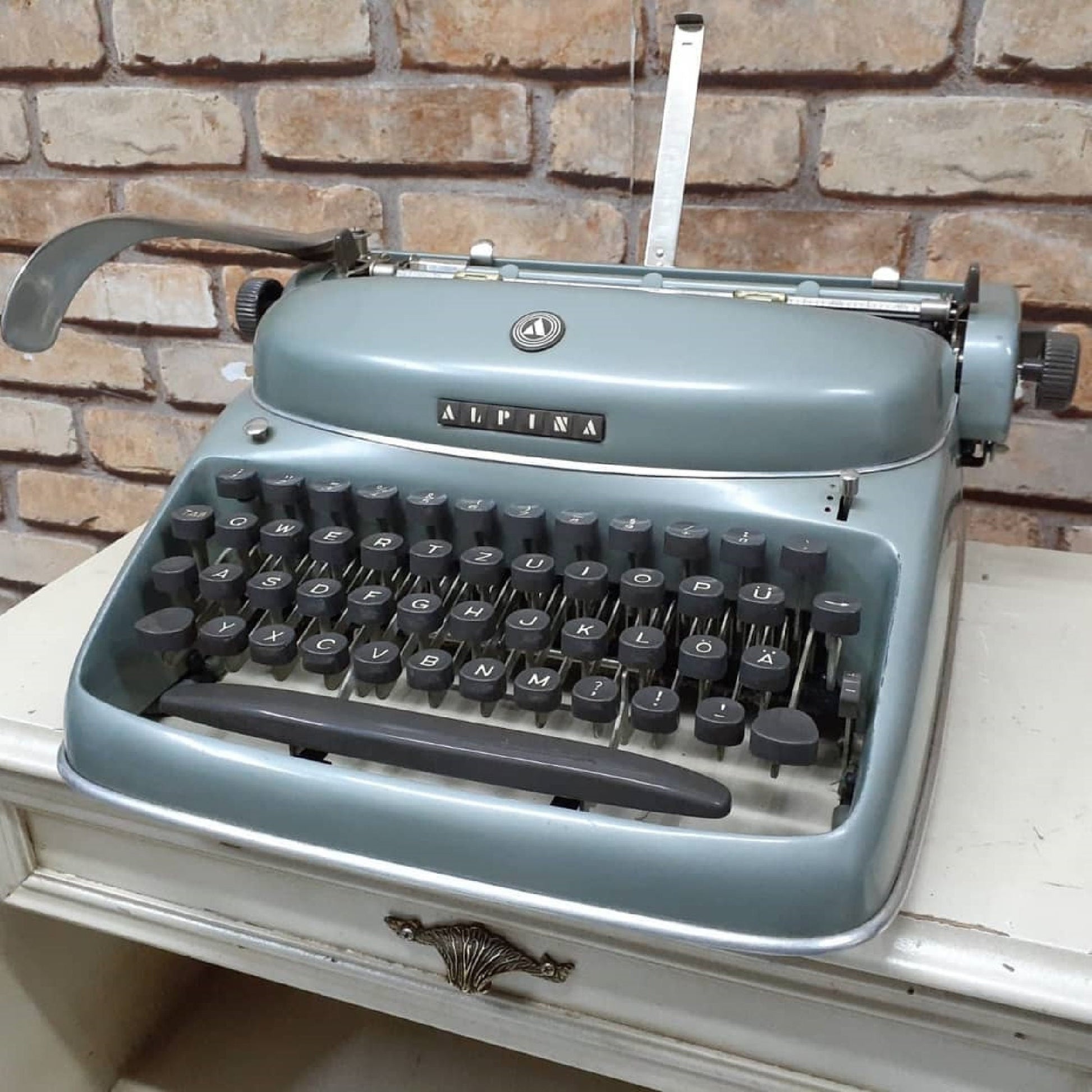 Alpina Typewriter - Antique Elegance, Fully Operational, Perfect Gift, Working Typewriter