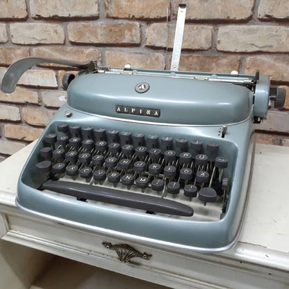 Alpina Typewriter - Antique Elegance, Fully Operational, Perfect Gift, Working Typewriter