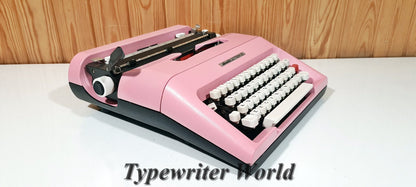 Olivetti Lettera 35 Pink Typewriter - Premium Gift - Fully Functional with QWERTY Keyboard