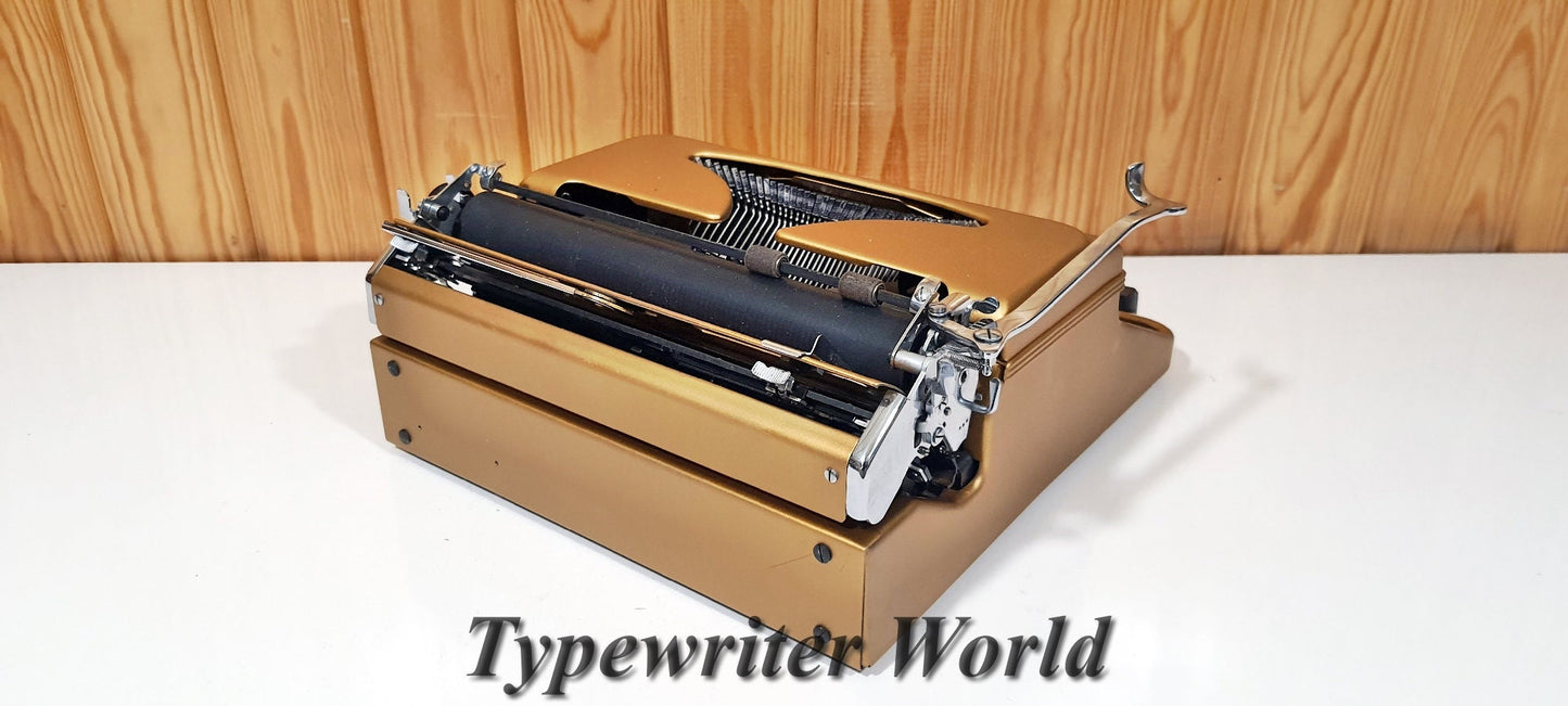 Triumph Typewriter - Gold Color | Antique Typewriter | Working Perfectly | Fabulous Gift, Fully Operational