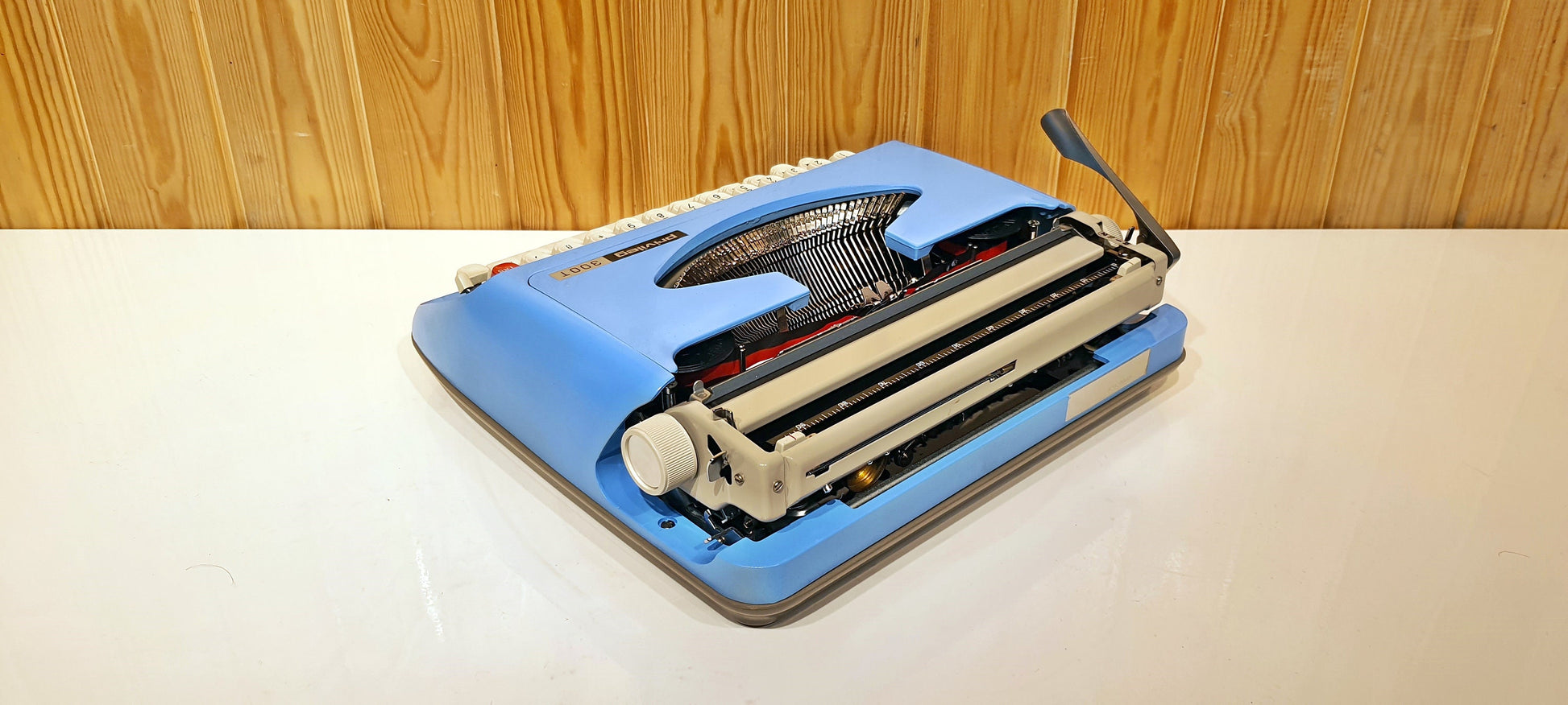 Privileg 300TR Typewriter | Typewriter Like New | Typewriter Working Serviced | Blue Typewriter