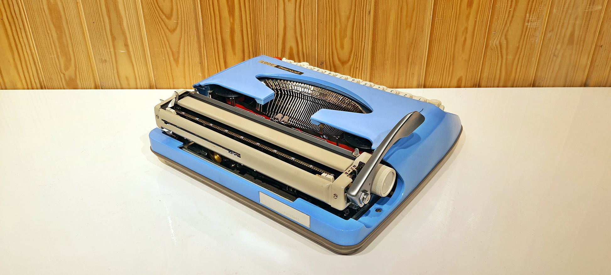 Privileg 300TR Typewriter | Typewriter Like New | Typewriter Working Serviced | Blue Typewriter