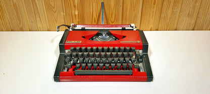 Moon Typewriter QWERTY RED / QWERTY Keyboard Typewriter / Typewriter World Brand / Special for Valentine's Day | Typewriter like new
