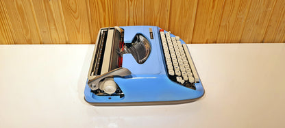 Privileg 300TR Typewriter | Typewriter Like New | Typewriter Working Serviced | Blue Typewriter