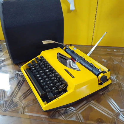 Adler Tippa Typewriter - Embrace Vintage Elegance in Yellow