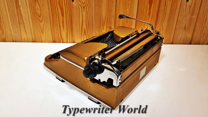 Olympia SM3 Gold Typewriter with a Choice of Gold or Black Case - An Antique Masterpiece and the Most Special Gift