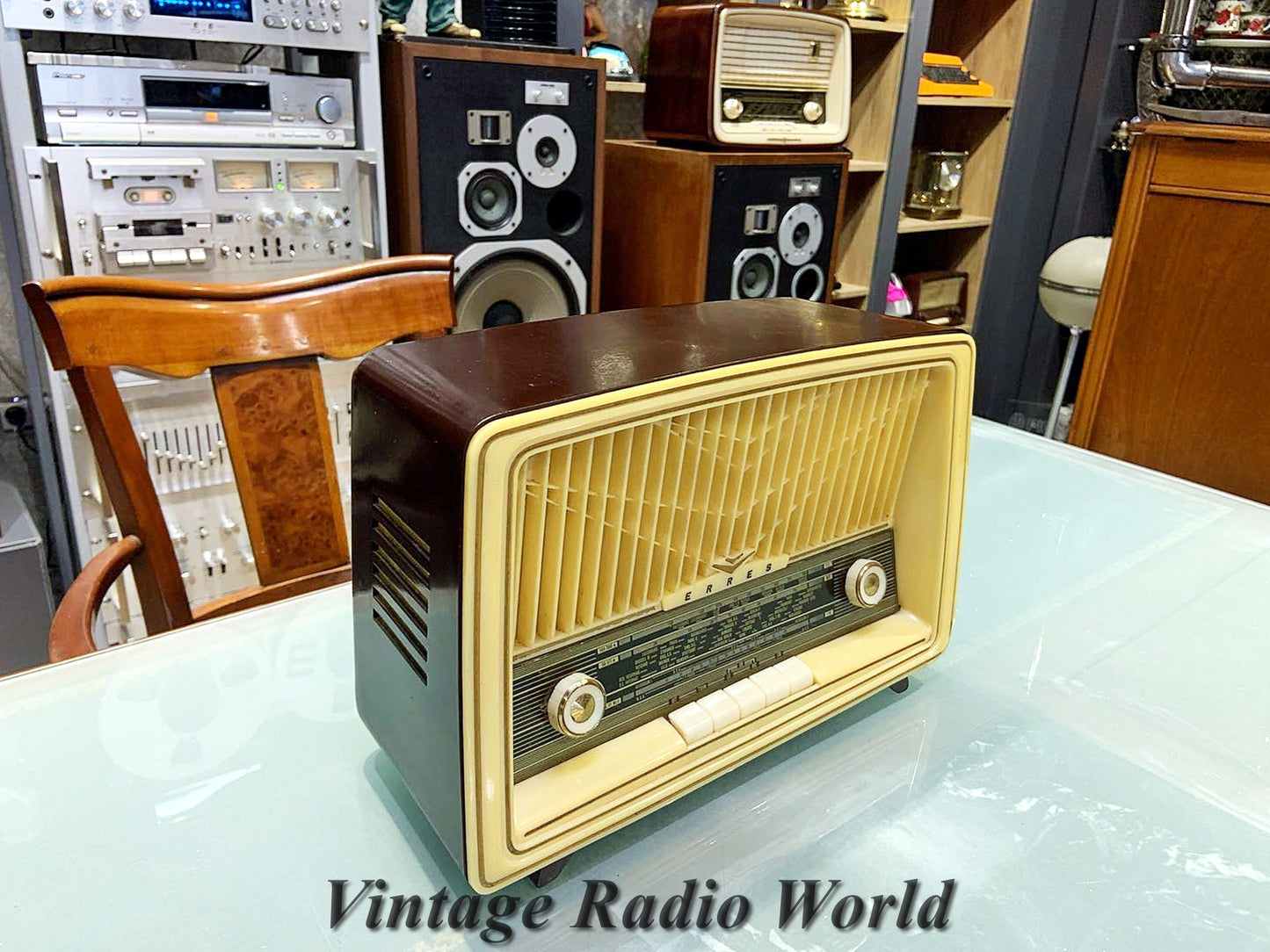ERRES | Vintage Radio | Orjinal Old Radio | Antique Radio | Lamp Radio | ERRES Radio Bakelite safe