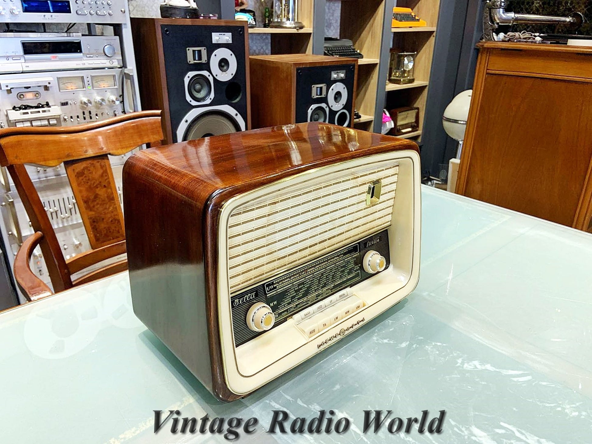 Loewe Opta Luxus | Vintage Radio | Orjinal Old Radio | Antique Radio | Lamp Radio | Loewe Opta Luxus Radio