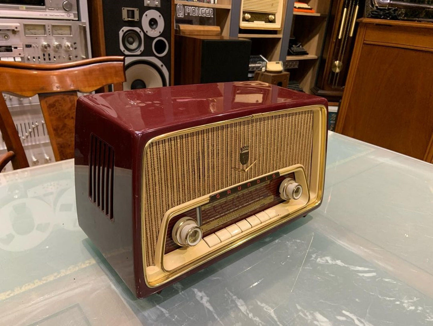 German Grundig Type 97 lamp Radio with pickup  | Vintage Radio | Orjinal Old Radio | Antique Radio | Lamp Radio |