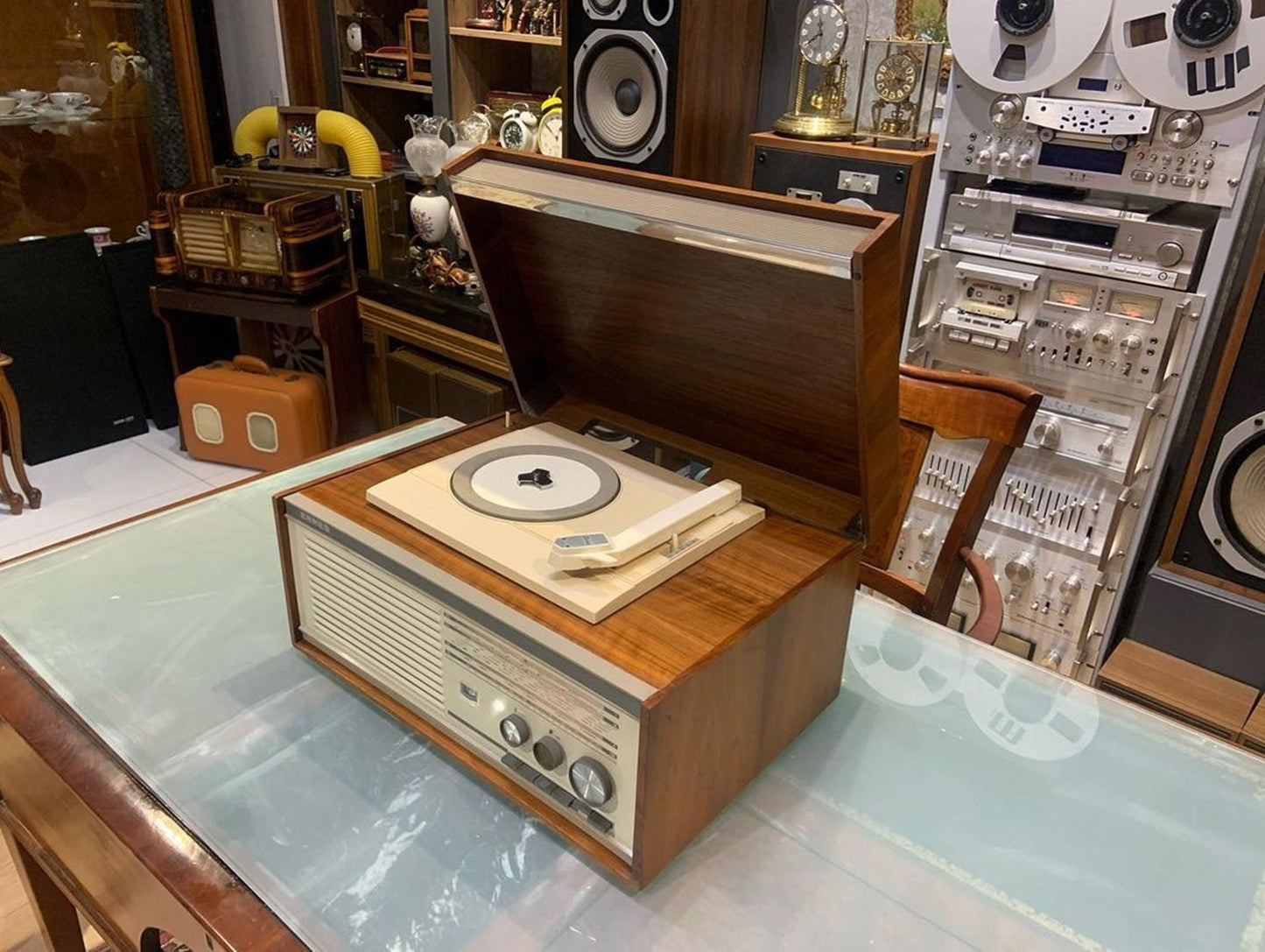 Erres lamp Radio with record   | Vintage Radio | Orjinal Old Radio | Antique Radio | Lamp Radio | ERRES Radio Bakelite safe