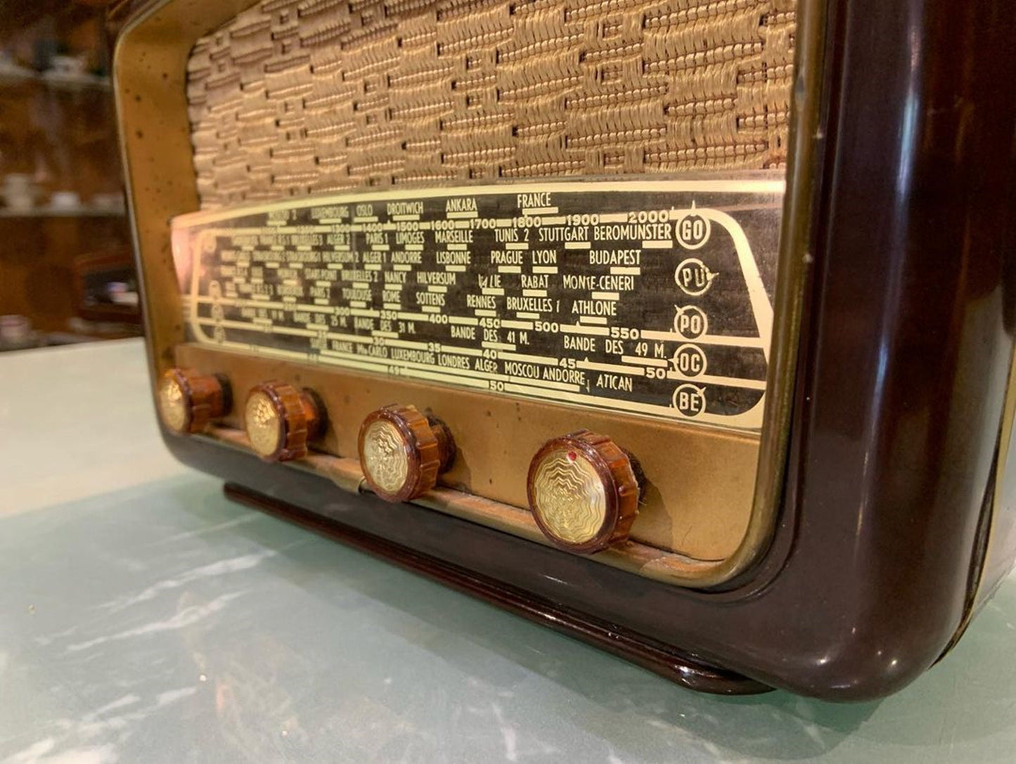 French Lamp Radio | Vintage Radio | Orjinal Old Radio | Radio | Lamp Radio |