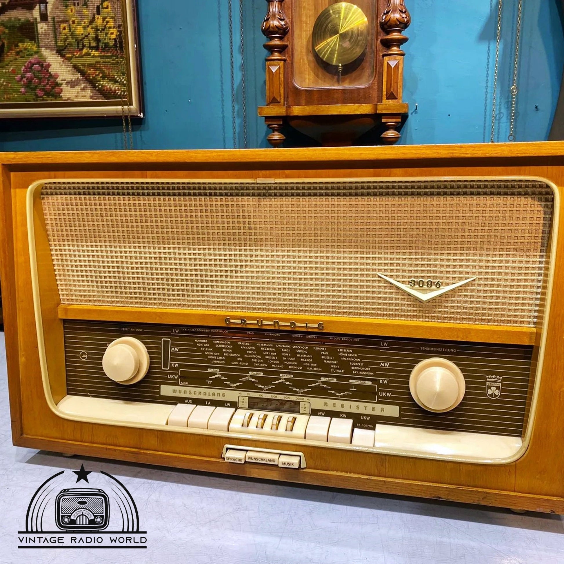 Grundig 3086 | Vintage Radio | Orjinal Old Radio | Radio | Lamp Radio | Grundig 3086 Radio