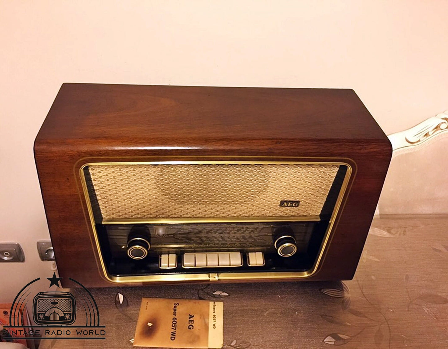 AEG 6057  WD 3/D Radio | Vintage Radio | Orginal Old Radio | Radio | Lamp Radio |