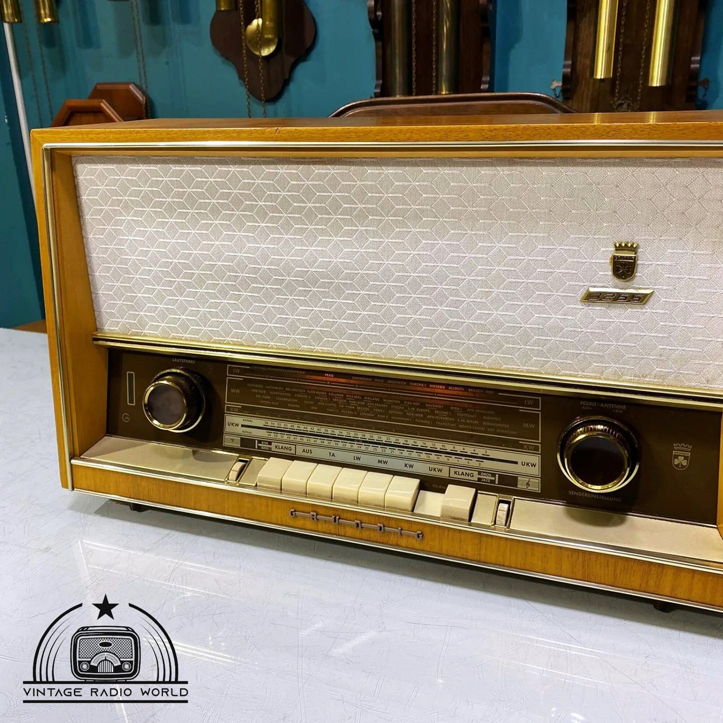 Grundig 3265 Vintage Radio | Orjinal Old Radio | Lamp Radio