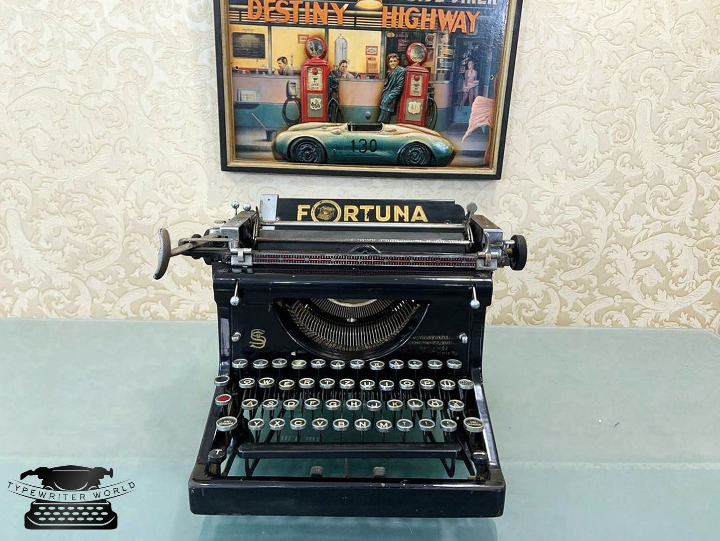 Fortuna Typewriter | Antique Typewriter,typewriter working